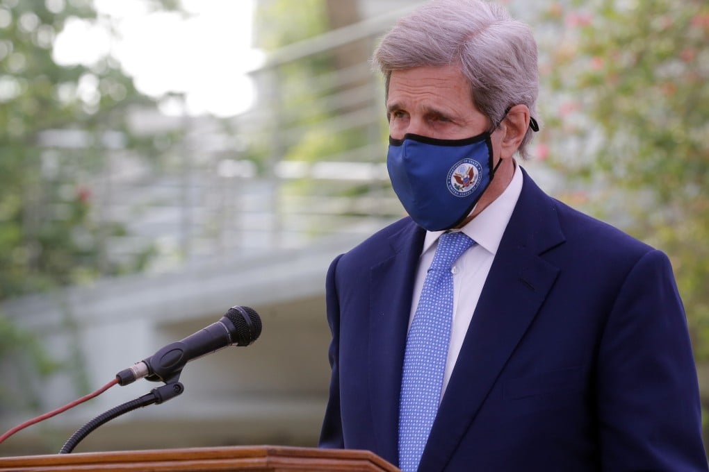 John Kerry, special US envoy on climate, is expected to meet his Chinese counterpart Xie Zhenhua, a long-serving climate diplomat recently reappointed as special envoy. Photo: EPA-EFE