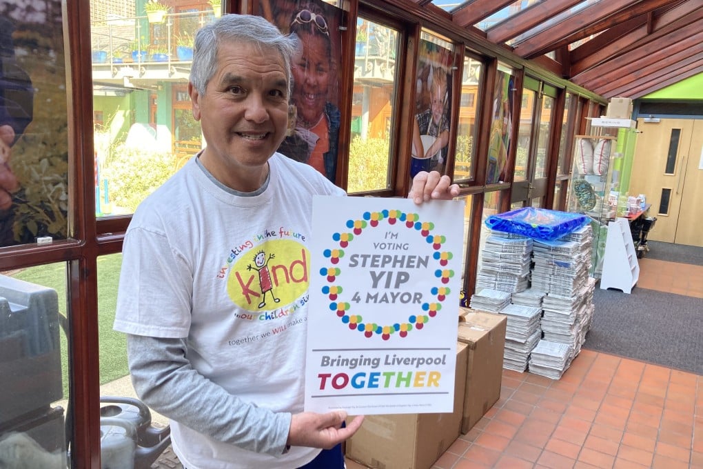 Stephen Yip in the central Liverpool offices of KIND, the children’s charity he founded in 1975. Photo: Hilary Clarke