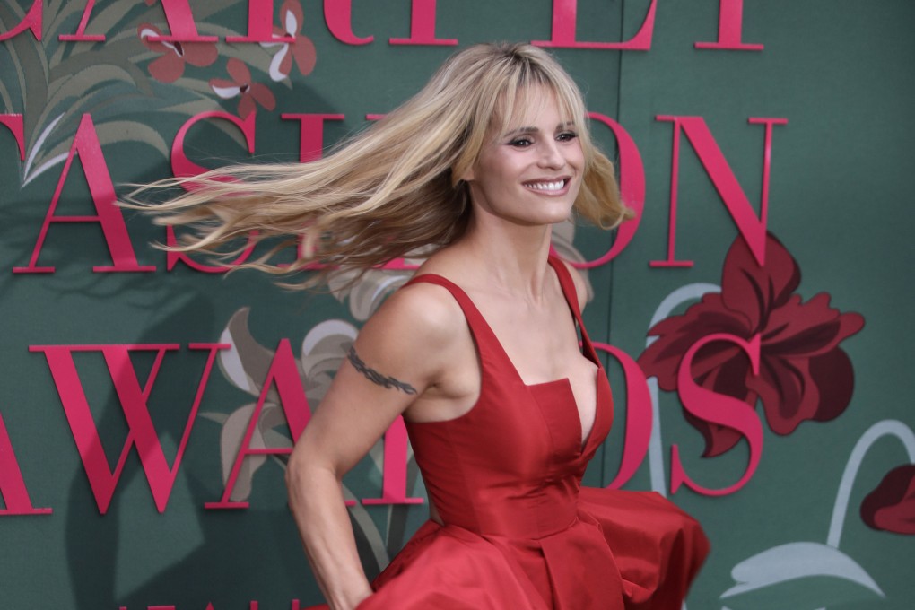 TV host Michelle Hunziker arrives at the Green Carpet Fashion Awards in Milan in September 2019. Photo: AP