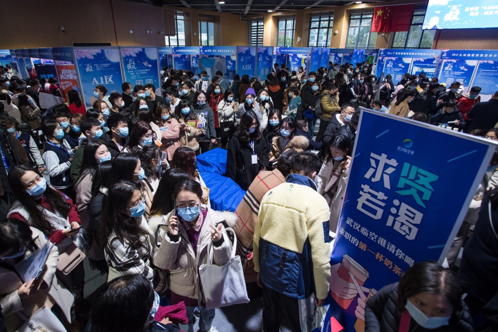 In the first quarter, China’s official surveyed unemployment rate was 5.4 per cent, down 0.4 percentage points from a year earlier. Photo: Xinhua