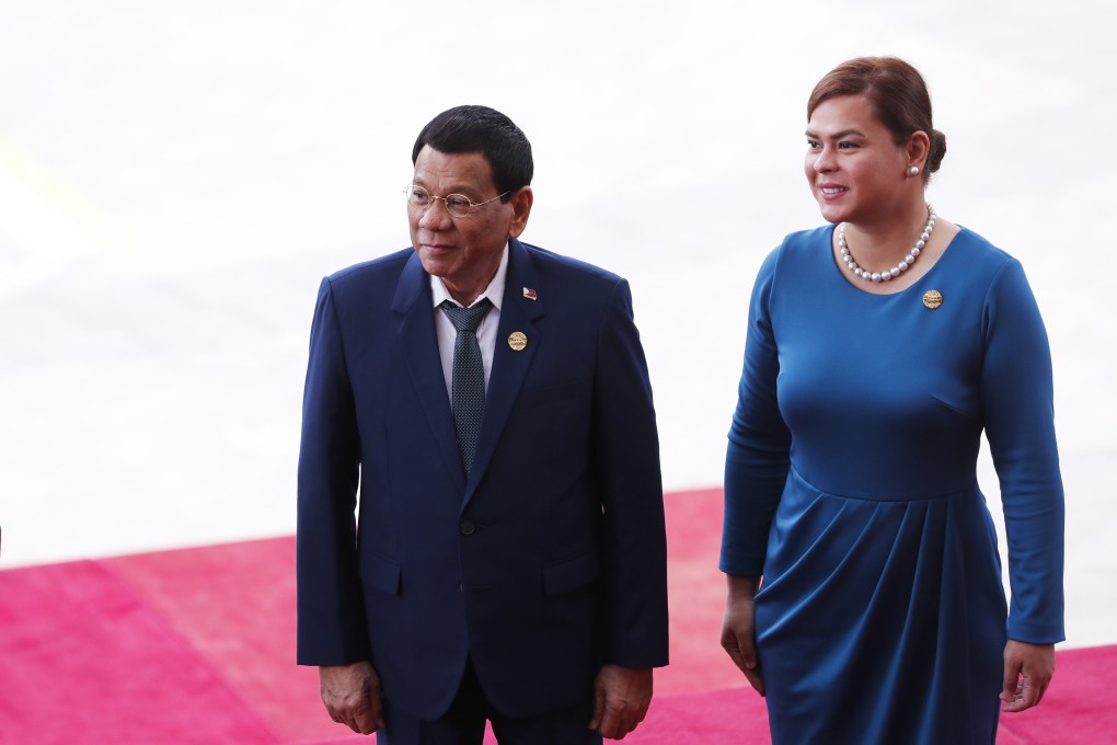 Philippine President Rodrigo Duterte and his daughter, Sara. Photo: TNS