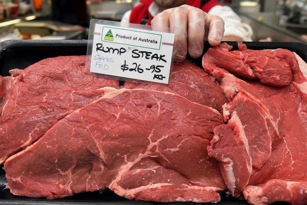 Retail prices of Australian beef in China are often 50 per cent more expensive than South American beef. Photo: AFP