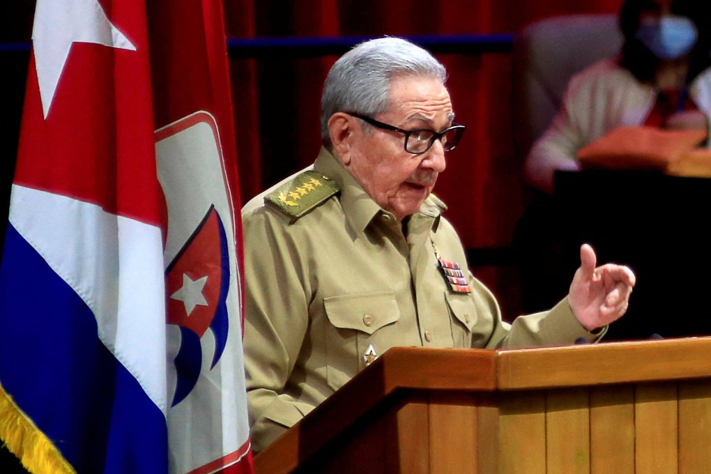 First Secretary Raul Castro speaks during the opening session of the eighth congress of the Cuban Communist Party in Havana on Friday. Photo: Cuban News Agency (ACN) via AFP