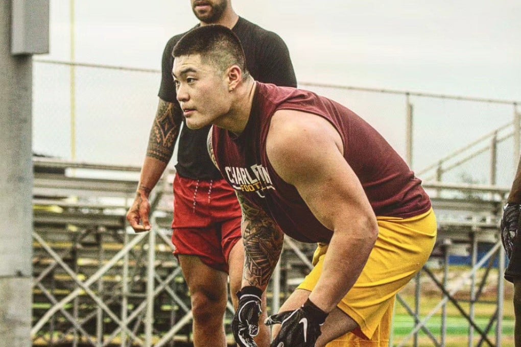 Chinese outside linebacker Li Boqiao graduated from University of Charleston in 2020. Photo: Handout
