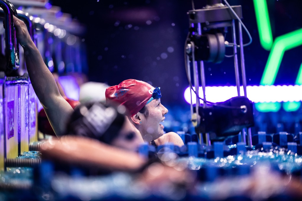 Siobhan Haughey  in match nine of the 2020 International Swimming League in Budapest. Photo: ISL/Mike Lewis