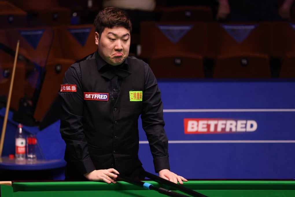 Yan Bingtao of China is in the last-16 of the Sheffield showpiece after defeating Martin Gould. Photo: George Wood/Getty Images