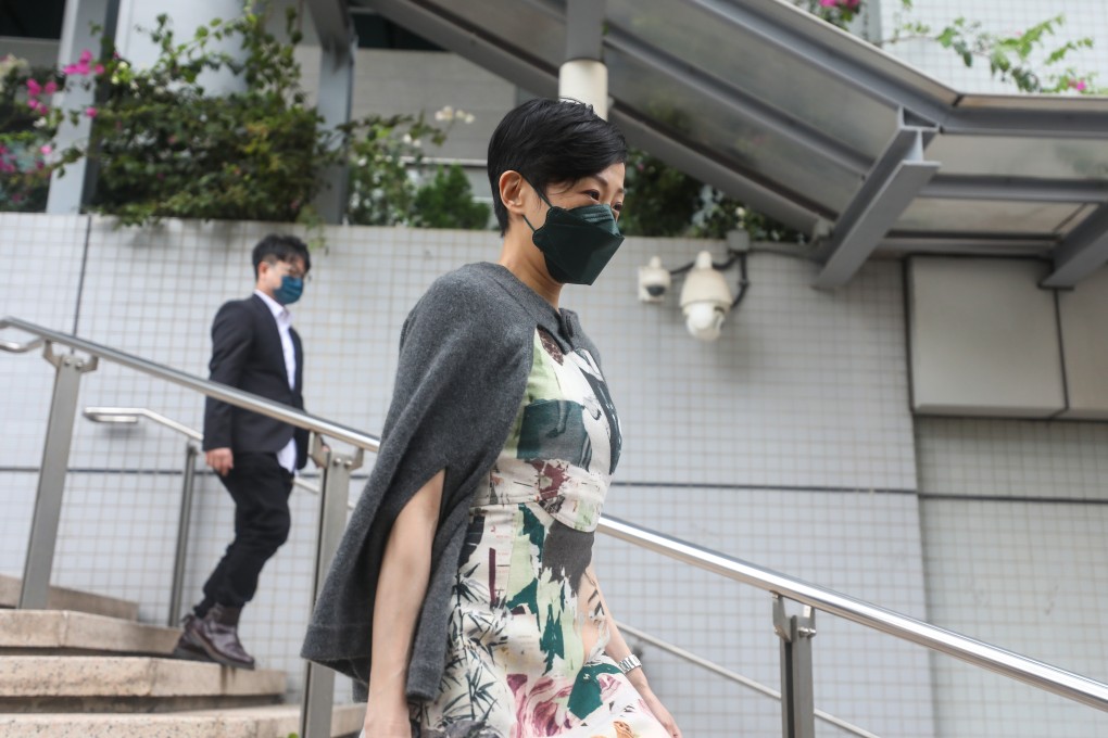 Tanya Chan leaves Kowloon City Court on Monday. Photo: Xiaomei Chen