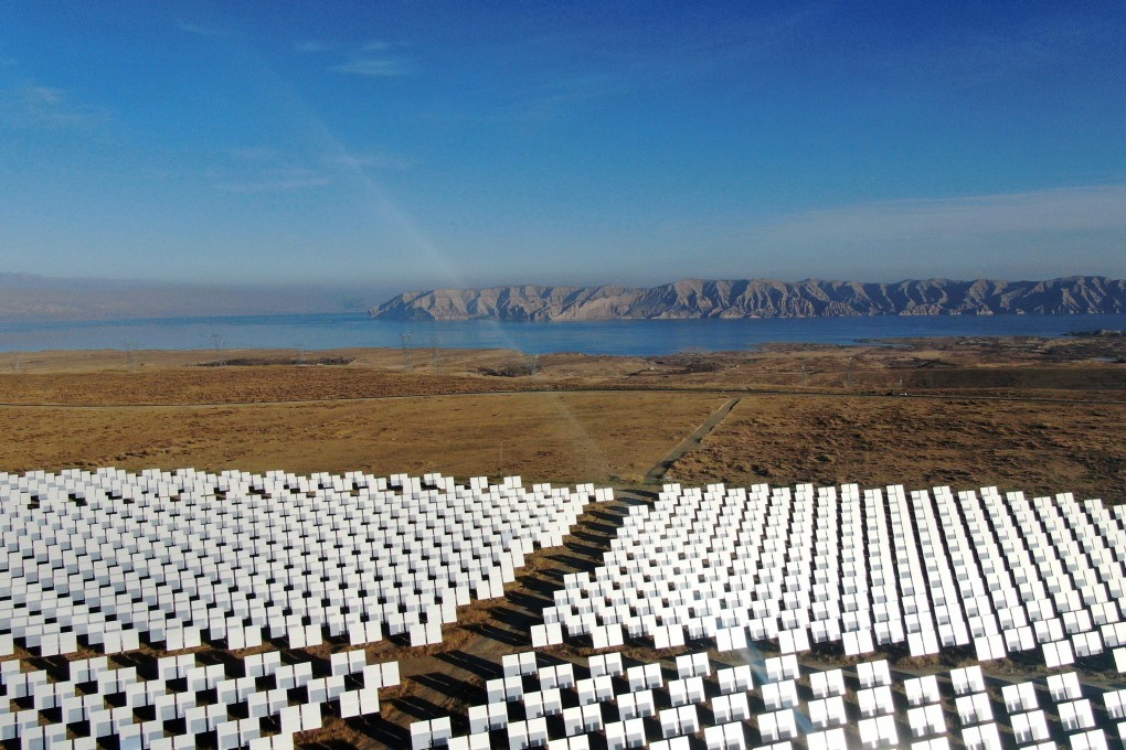 China’s progress in clean energy has included a solar thermal electricity project in Qinghai province, in its northwest. Photo: Xinhua