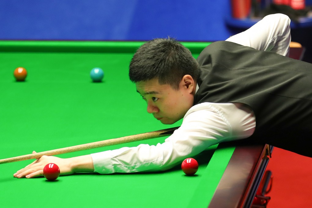 China’s Ding Junhui in action against England’s Stuart Bingham at the World Snooker Championship in Sheffield. Photo: Xinhua