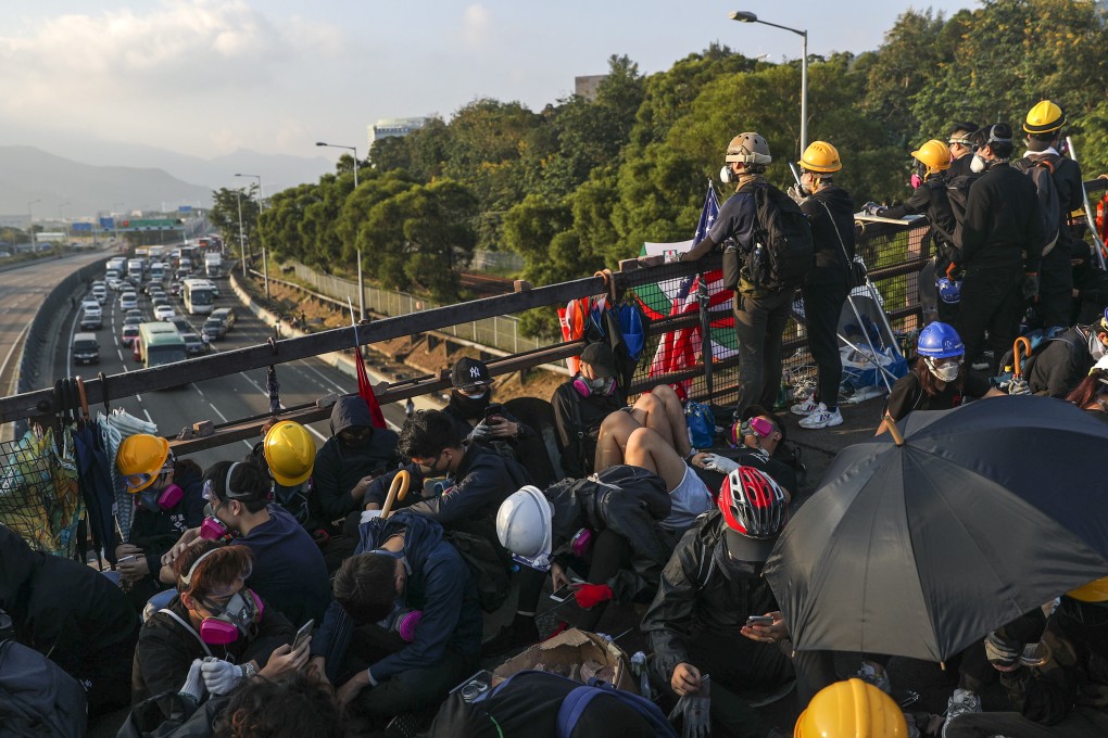 The unrest at Chinese University on November 12, 2019, marked one of the most violent episodes of the protest movement. Photo: Sam Tsang