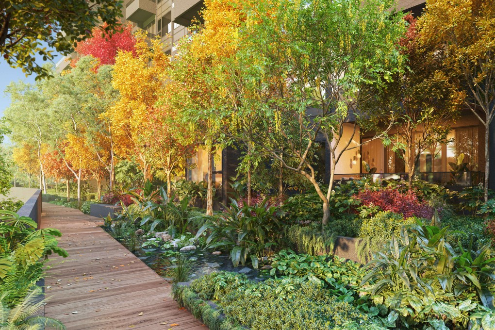 Midtown Modern development in Singapore features balconies that provide spaces to house pets with natural air ventilation and  a pet corner where pet owners can play with their beloved fur babies. Photo: Handout