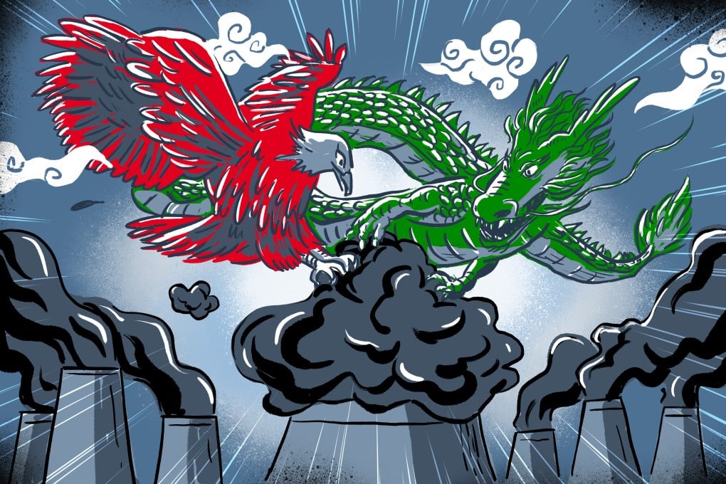 The EU and US are reportedly pressuring China to make its climate targets more aggressive. Illustration: Brian Wang