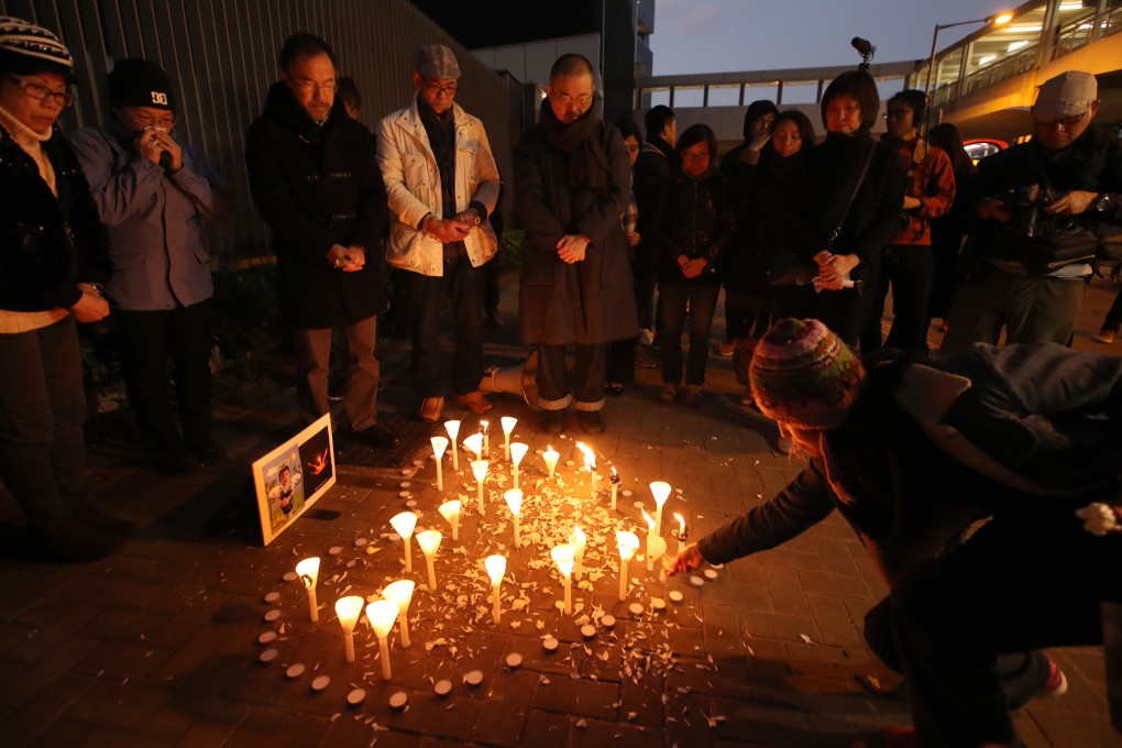 Mourners take part in a candlelight ceremony in Tamar on January 13, 2018, for a five-year-old girl who died from abuse suffered at the hands of her parents. Photo: Handout