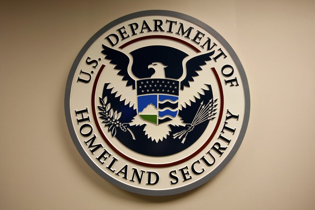 The US Department of Homeland Security emblem is pictured at the National Cybersecurity & Communications Integration Centre (NCCIC) located just outside Washington in Arlington, Virginia, on September 24, 2010. Photo: Reuters