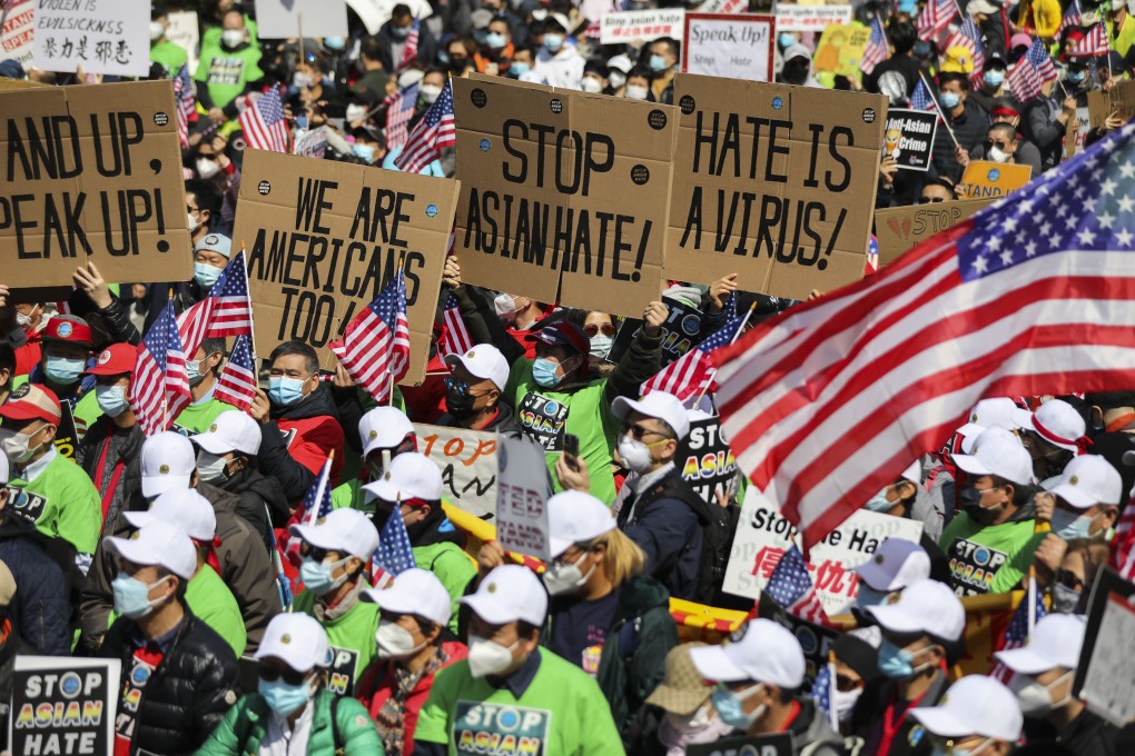 People attend a Stop Asian Hate rally at Foley Square in New York on April 5. Photo: Xinhua