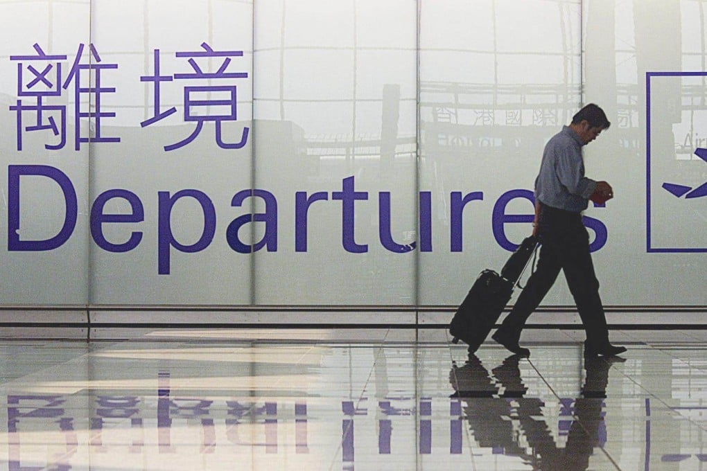 Leaving Hong Kong. Photo: AFP