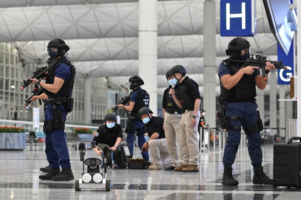 The Friday morning excercise was organised by the Inter-departmental Counter Terrorism Unit and the force’s operations wing. Photo: Handout