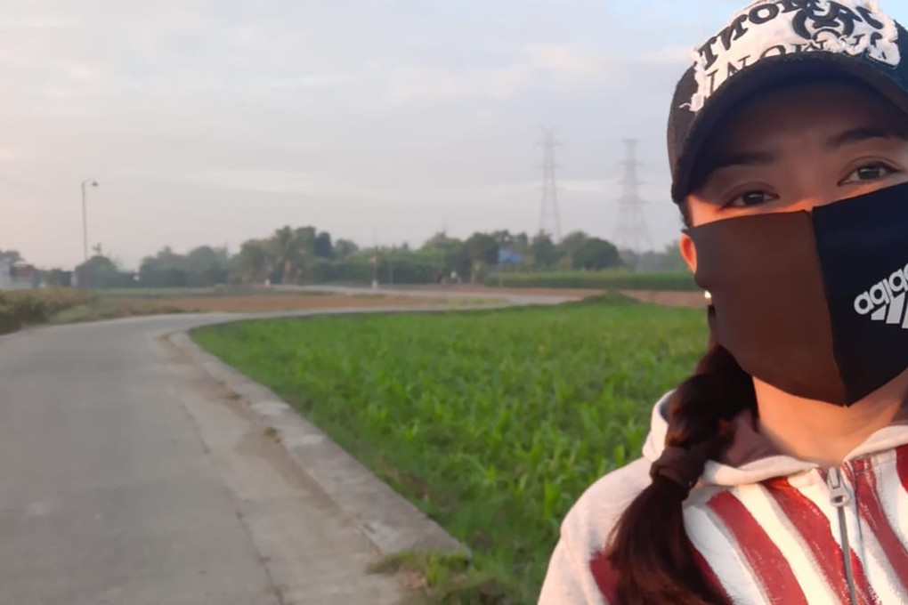 Aprilyn Racca, a 34-year-old Filipino, has been looking forward to coming to Hong Kong for work, but her plans have been derailed by a 14-day flight ban. Photo: Handout