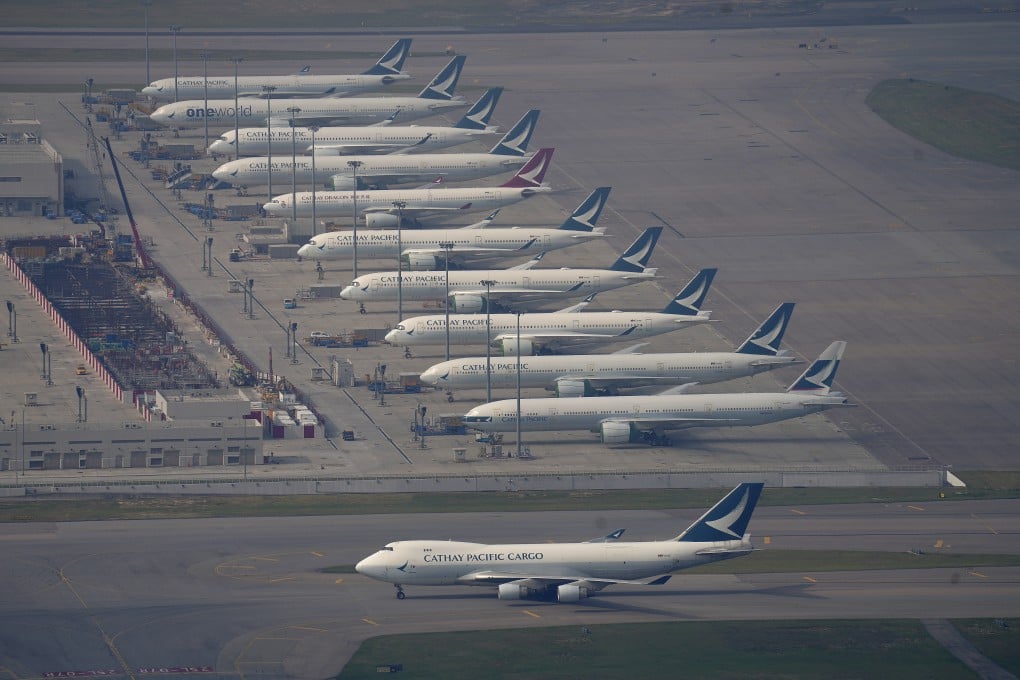 Cathay Pacific aircraft at Hong Kong International Airport. Photo: Sam Tsang