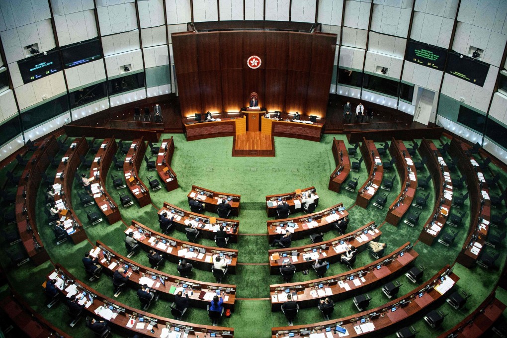 A file photo of the main chamber of the Legislative Council in Hong Kong. Photo: AFP