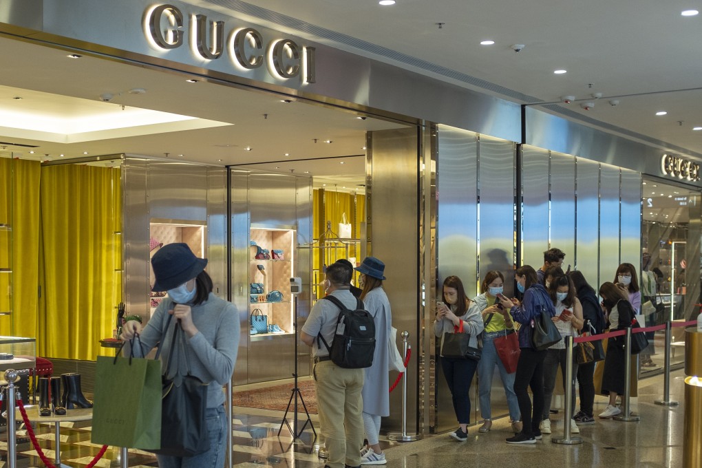 Luxury labels such as Gucci are taking part in some of Hong Kong’s cash coupon redemption programmes to boost sales during the coronavirus pandemic. Photo: Antony Dickson