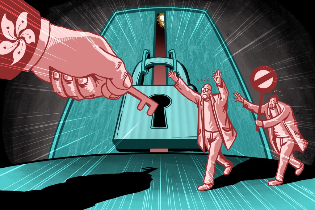 The city must keep up its border defences – including a travel ban for severely stricken countries – experts say. Illustration: Lau Ka-kuen