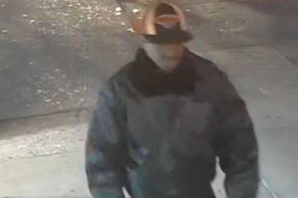 This image from surveillance video shows an unidentified individual police were seeking after a 61-year-old Asian man was attacked in the East Harlem neighborhood of New York. Photo: NYPD