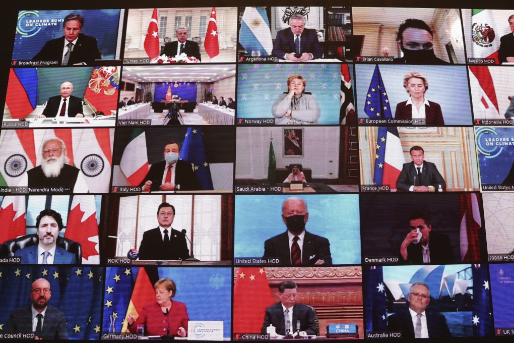 World leaders pictured during the recent Earth Day summit on climate change. Photo: AP