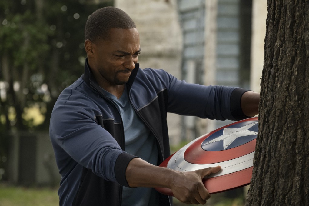 Anthony Mackie as Sam Wilson in a still from Disney+‘s The Falcon and the Winter Soldier (2021).