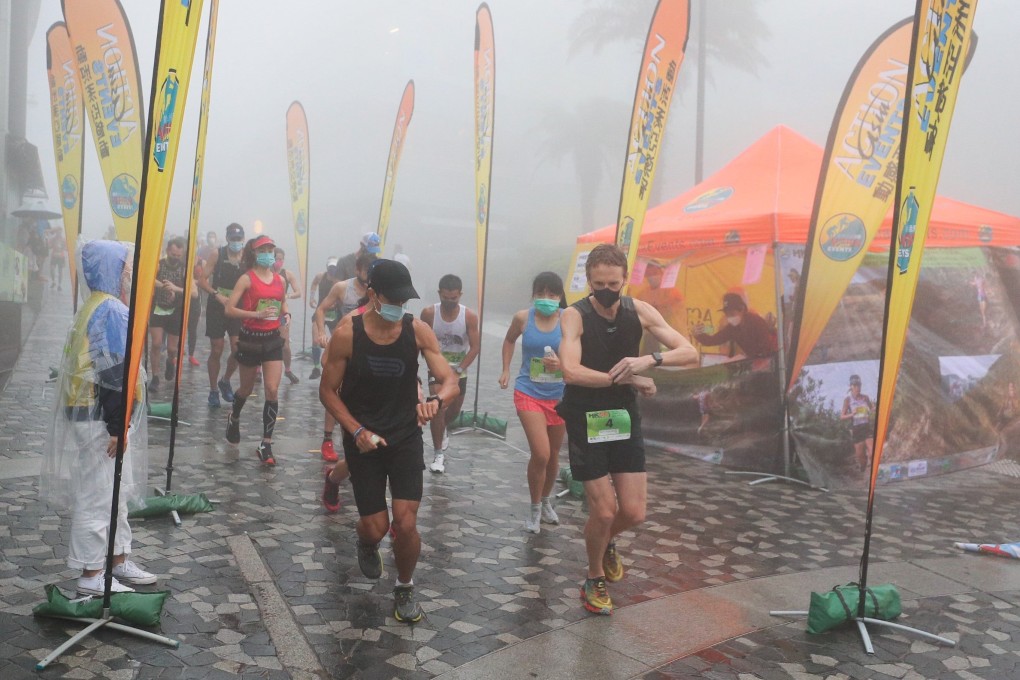 Social distancing and masks at the start of second trail event since Covid-19 began. Photos: Action Asia Events