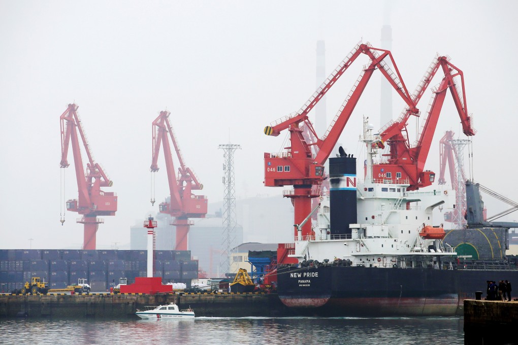 The accident happened outside the Chinese port of Qingdao. Photo: Reuters