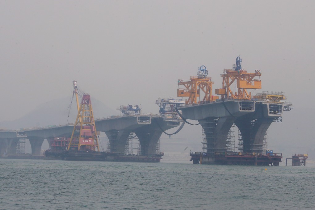Prosecutors are seeking harsher sentences for 12 people convicted of falsifying reports on the strength of concrete used in the construction of the Hong Kong-Zhuhai-Macau Bridge. Photo: David Wong