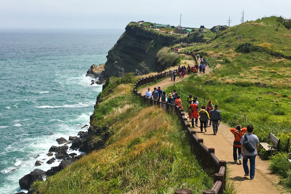The Songaksan Dullegil Trail, on Jeju Island, in South Korea. Photo: Shutterstock