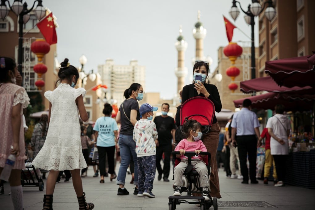 Xinjiang International Grand Bazaar in Urumqi, the capital of the Xinjiang Uyghur Autonomous Region in the far northwest of China. Photo: Getty Images