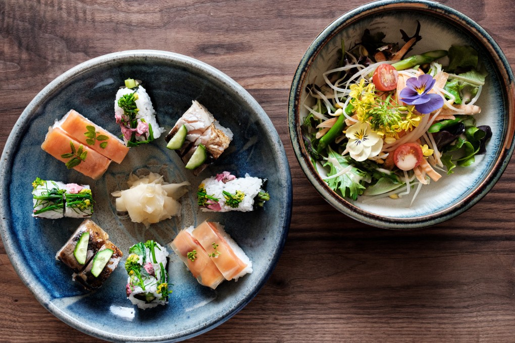 Sushi at Tojo’s Restaurant in Canada. While sushi chefs in Japan rarely take risks with recipes, people in the rest of the world are adding non-traditional ingredients to theirs. Photo: Leila Kwok