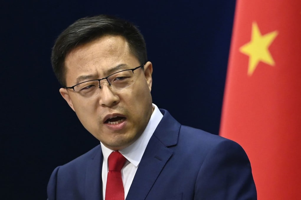 Chinese Foreign Ministry spokesman Zhao Lijian attends a press conference in Beijing in August 2020. Photo: Kyodo