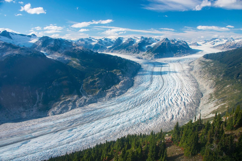 Canada’s Klinaklini glacier and the adjacent icefield lost about 15 gigatons of water from 2000-2019, scientists say. Photo: Brian Menounos via AP