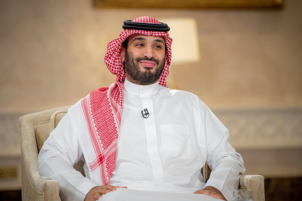 Saudi Crown Prince Mohammed bin Salman during his televised interview. Photo: Reuters