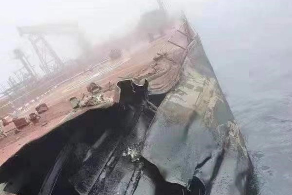 A preliminary study estimated about 500 tonnes (3,420 barrels) of oil were spilled into the sea. Photo: Handout