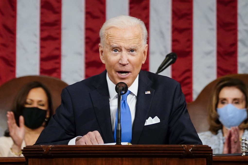 US President Joe Biden addresses a joint session of Congress on Wednesday. Photo: AP
