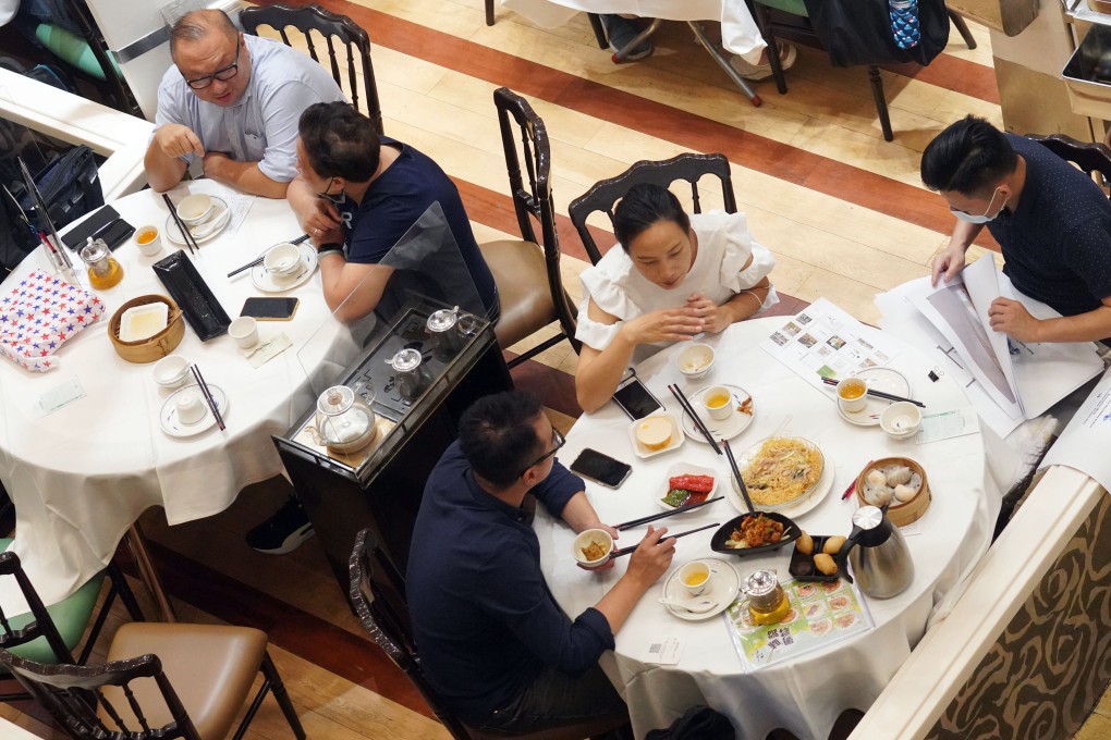 Social-distancing restrictions on restaurants were eased for those following the vaccine bubble rules. Photo: Winson Wong