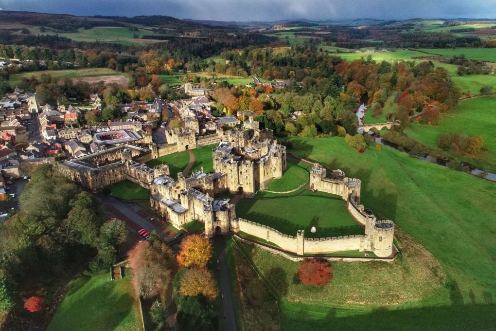 Alnwick Castle in Northumberland, the UK, was used to portray Hogwarts in the Harry Potter films. Photo: Getty Images