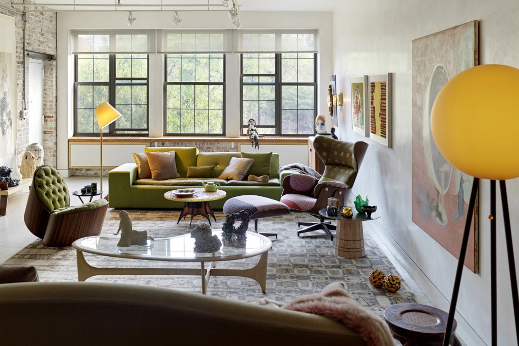 In the spacious New York loft of Janis Provisor and Brad Davis, furniture is clustered to create intimate areas. Photo: Jonathan Leijonhufvud