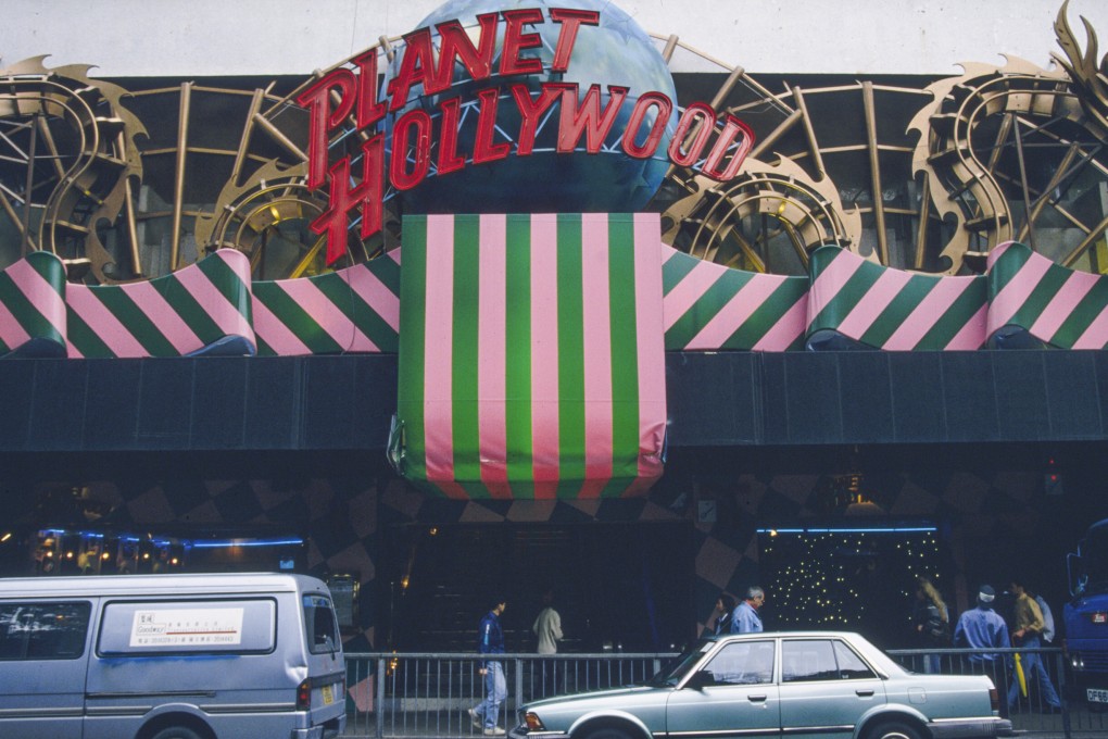 Big names like Bruce Willis, Jackie Chan, Charlie Sheen and Sylvester Stallone attended the opening of Asia’s first Planet Hollywood outlet in 1994 in Hong Kong. Photo: Corbis via Getty Images