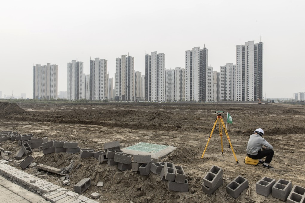 A construction site in Ningbo. Home prices have risen quickly across the country this year, bolstered by expectations of a stronger economic recovery. Photo: Bloomberg