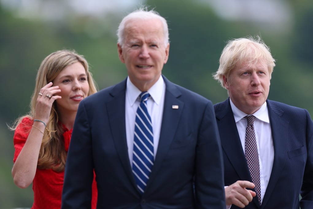 US President Joe Biden and British Prime Minister Boris Johnson in Cornwall on Thursday, the eve of the G7 summit. Photo: EPA-EFE