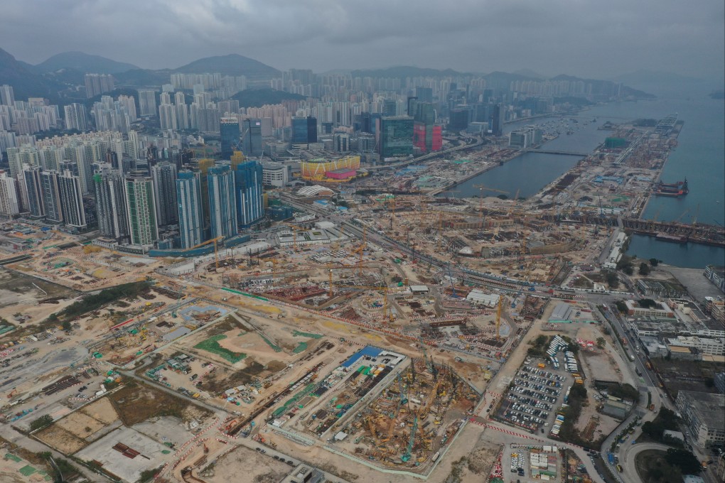 The building site is at the former Kai Tak Airport. Photo: Winson Wong