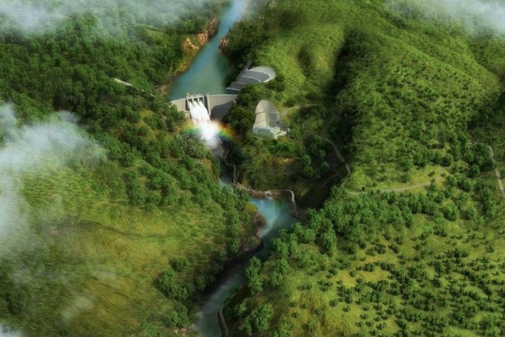 Artist’s illustration of the Busanga Hydropower Station. Photo: Handout