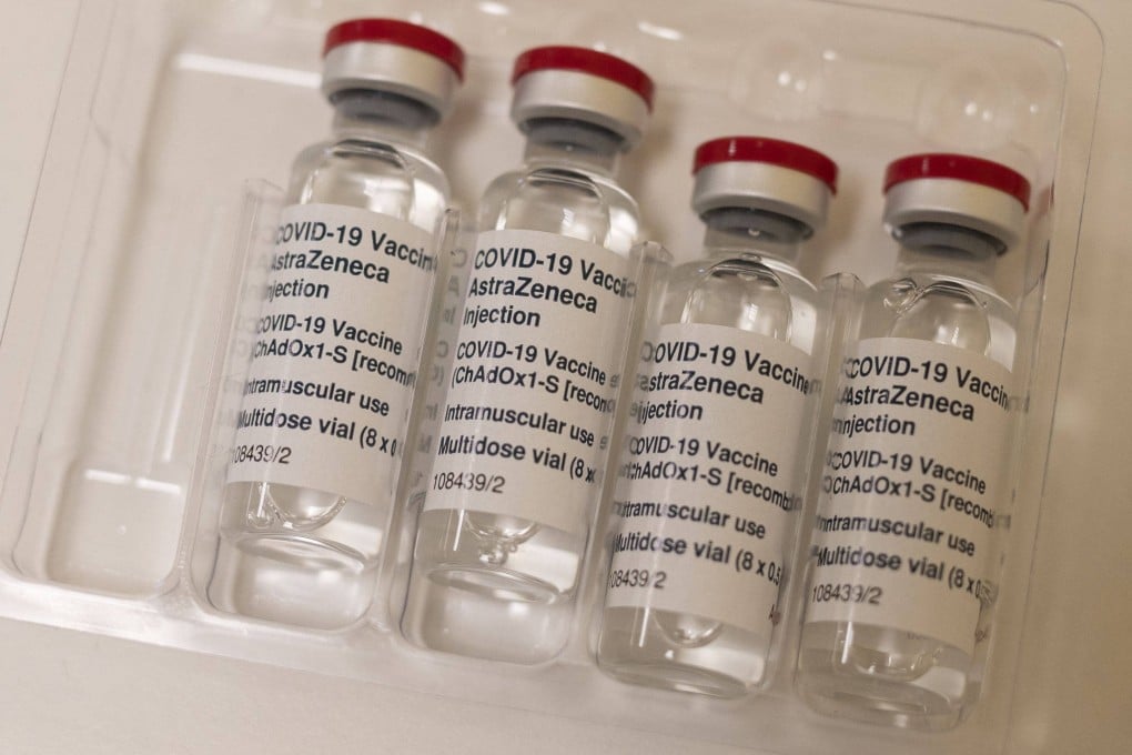 Vials of the AstraZeneca/Oxford Covid-19 vaccine. Many countries have limited the use of the shot to younger people. Photo: AFP
