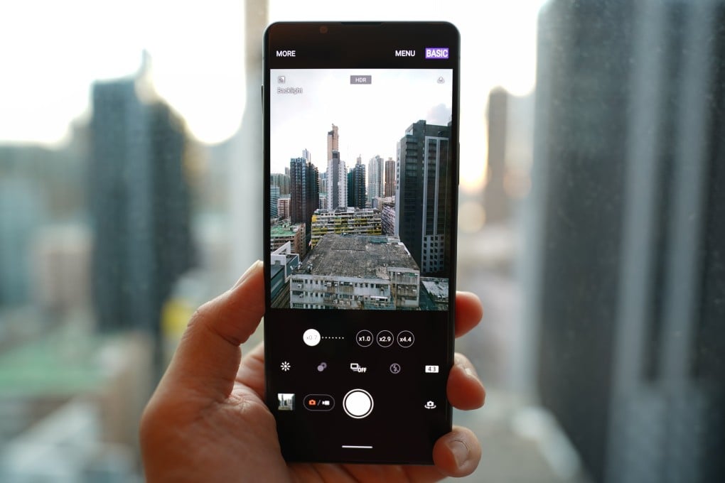 The Sony Xperia 1 III features a triple camera system, which consists of a 12-megapixel main camera, 12-megapixel ultra-wide camera, and a 12-megapixel “variable” Periscope zoom lens. Photo: Ben Sin